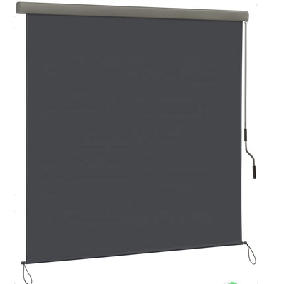 Protección solar y de la privacidad Blindaje de rodillo exterior extensible con mecanismo de manivela manual