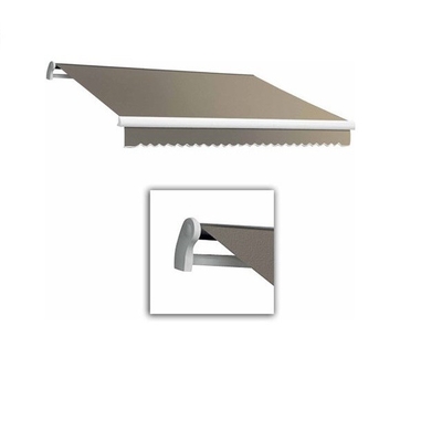 Área exterior de aluminio de aleación de brazo plegable, toldo retráctil con vela recubierta de PU duradera