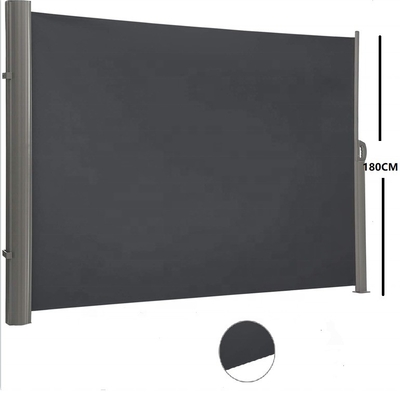 Granero de aluminio gris de 200*300 cm retráctil para jardín exterior y patio