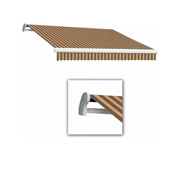 Polímero de poliéster con brazo plegable, toldo retráctil para uso manual en terrazas y resistente a los rayos UV