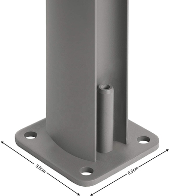 Granero de aluminio gris de 200*300 cm retráctil para jardín exterior y patio