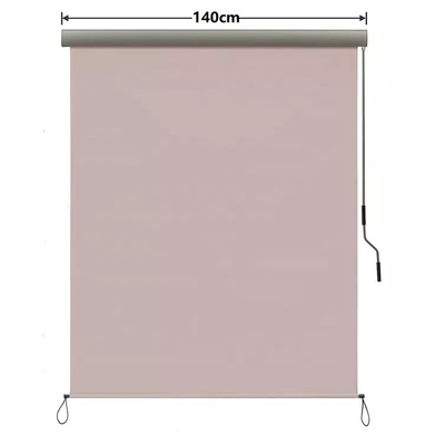 Balcón Protección solar y de la privacidad Mecanismo de manivela de mano Vertical Roller Blind exterior