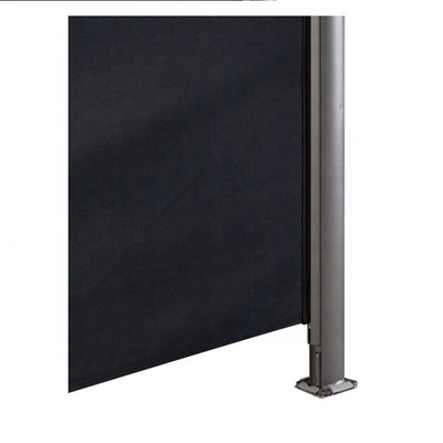 Material de vela de poliéster para el exterior Sombra lateral Cerca de privacidad con toldo lateral retráctil