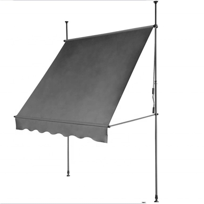 Tejido de poliéster para balcones con techo gris y tratamiento anti-UV