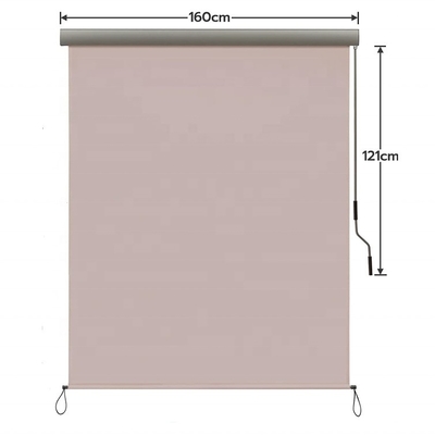 1.6m*2.5m Material de vela de poliéster retráctil impermeable sombra de sol gota del toldo vertical