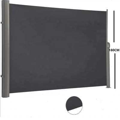 Carcasa de aluminio retráctil y soporte para sombrillas laterales de tejido de poliéster de 160*300 cm