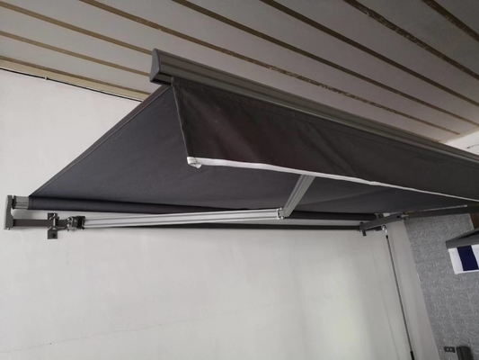 Material de vela Toldo retráctil de poliéster para patio balcón cubierta UV resistente al agua