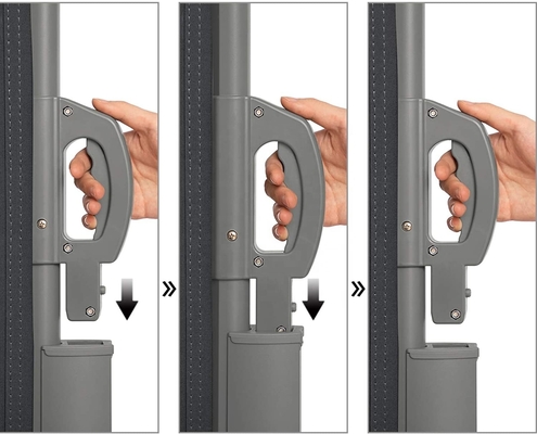 Carcasa de aluminio retráctil y soporte para sombrillas laterales de tejido de poliéster de 160*300 cm