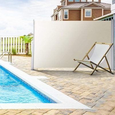 Pantalla de aluminio extensible para el balcón, patio y jardín 160*300cm