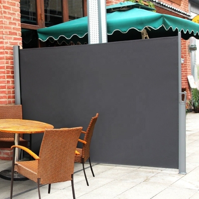 Techo lateral de aluminio extensible para patio para jardín Divididor de privacidad 300cm de longitud