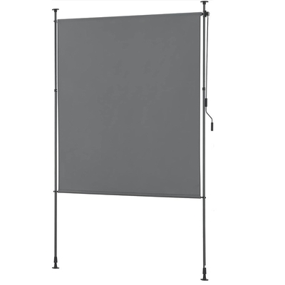 Pantalla de privacidad de exterior Toldo vertical No se requiere perforación 100 * 270 con recubrimiento en polvo
