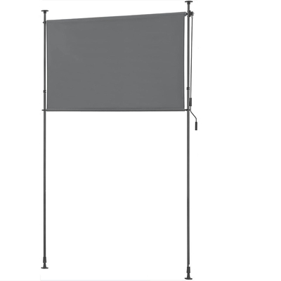 Pantalla de privacidad de exterior Toldo vertical No se requiere perforación 100 * 270 con recubrimiento en polvo