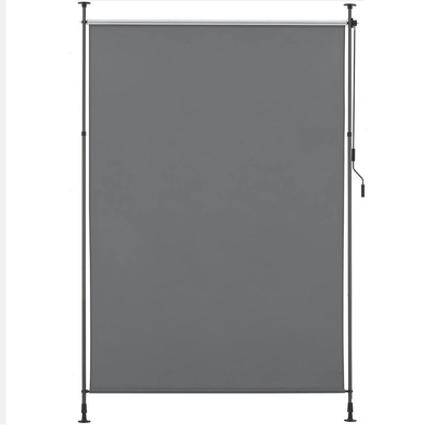 Pantalla de privacidad de exterior Toldo vertical No se requiere perforación 100 * 270 con recubrimiento en polvo