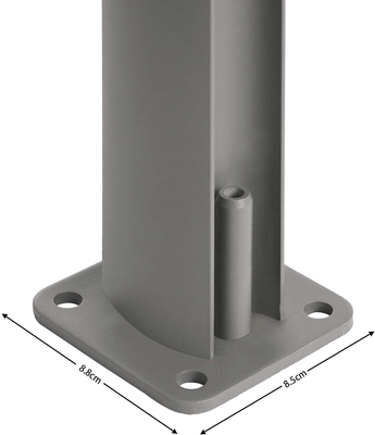 Toldo lateral de marco de aluminio de 300 x 160 cm para privacidad al aire libre y protección contra la sombra solar