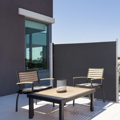Techo lateral retráctil y divisor de privacidad impermeable para terraza de jardín al aire libre