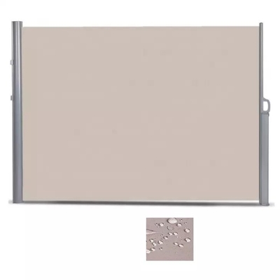 Altura 160cm Pantalla retráctil de patio Marco gris 63x118 pulgadas Pantalla de privacidad para jardín